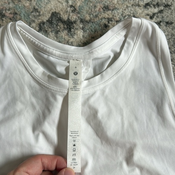 Lululemon All Tied Up Tank in White - Picture 4 of 7
